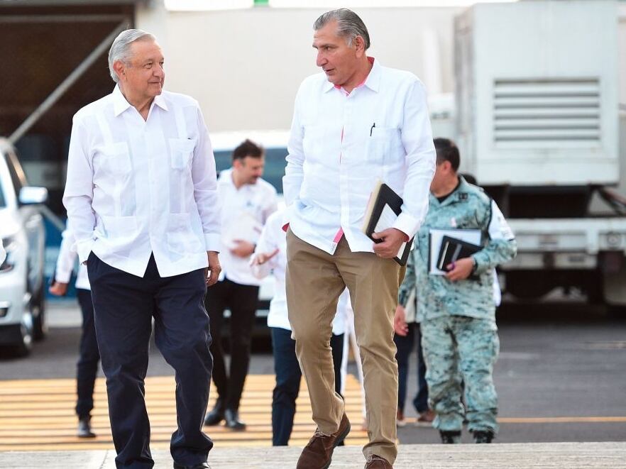 Adán Augusto López y AMLO