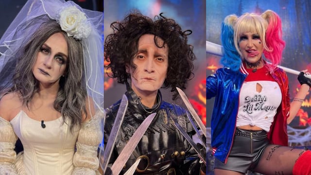 Conductores de Venga La Alegría disfrazados para Halloween.