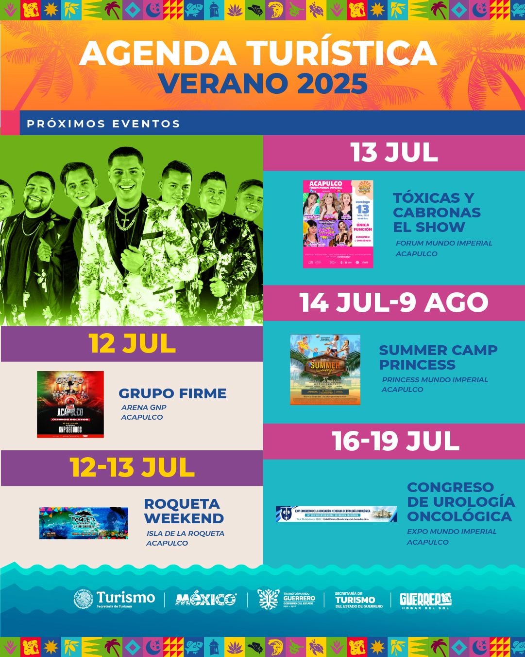 Gobierno de Guerrero lanza Agenda Turística Verano 2025