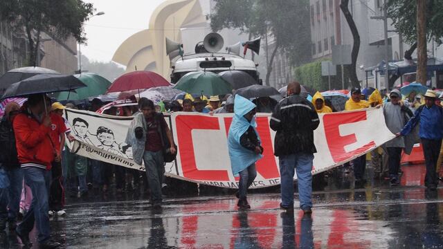 Protesta de CNTE contra Reforma Educativa.