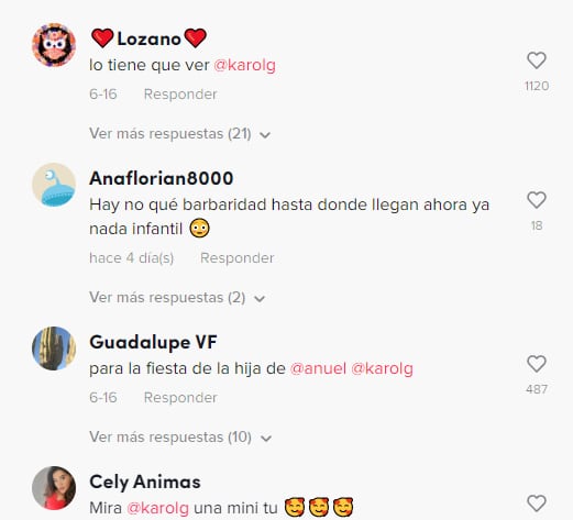 Reacciones a la niña  que celebra su cumpleaños con temática de Karol G