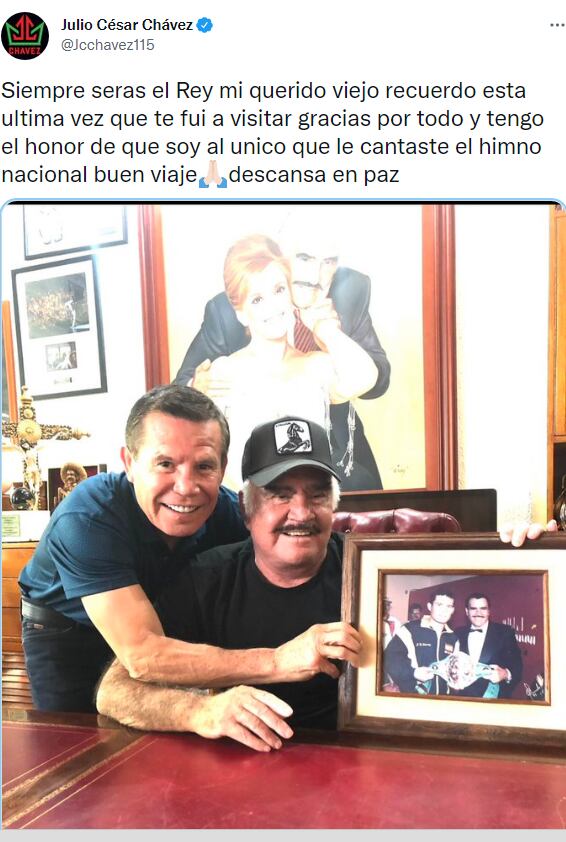 Julio César Chávez y Vicente Fernández