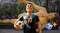 Reparan esculturas afectadas por protesta de la CNTE rumbo al Mundial 2026