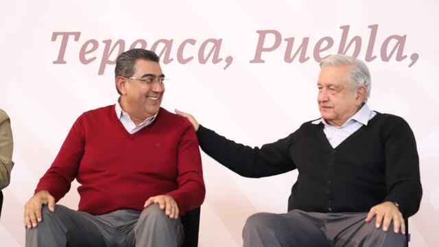 Sergio Salomón y AMLO