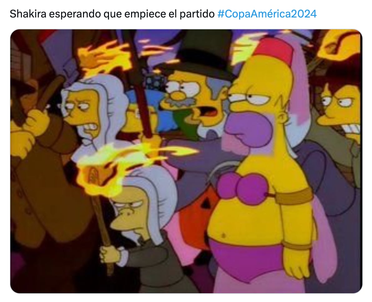 Meme de Shakira en la Copa América 2024