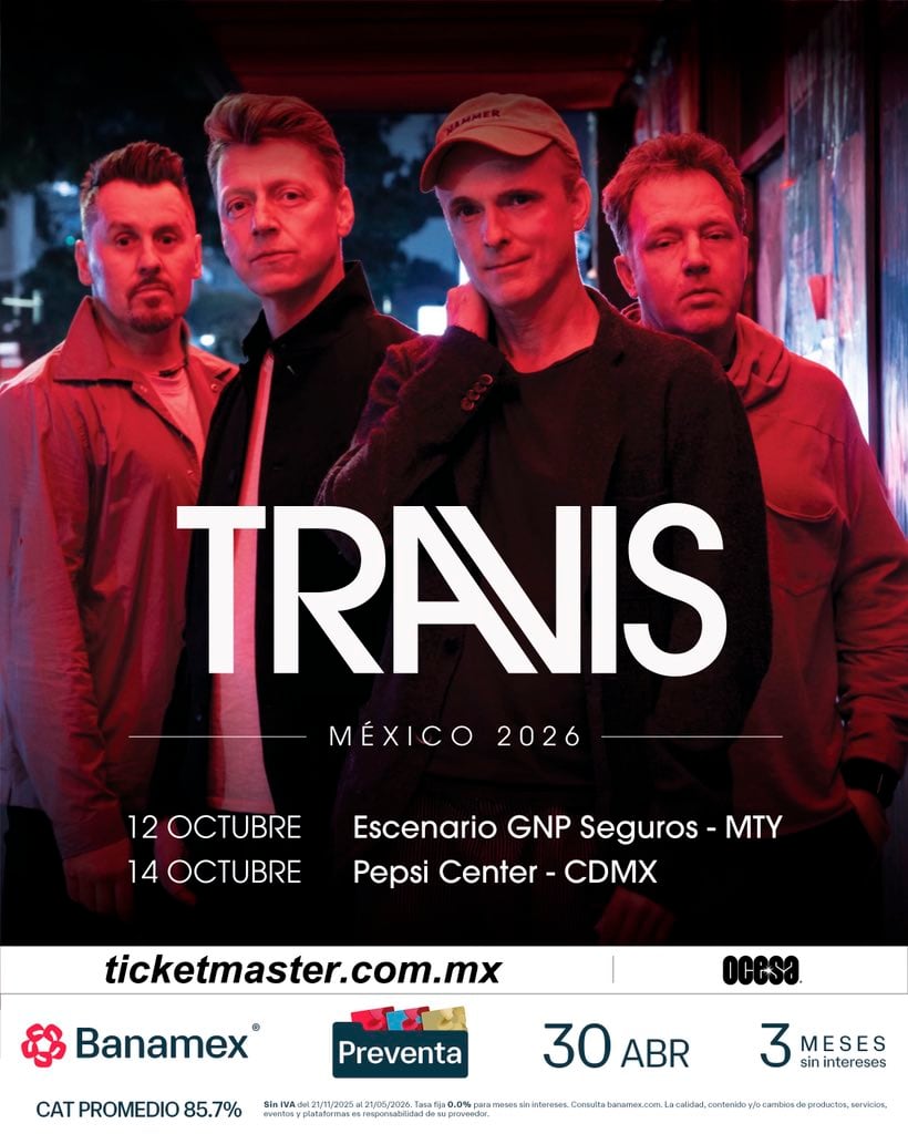 Travis en México: fechas, boletos y preventa