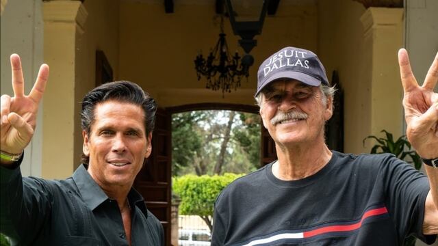 Roberto Palazuelos y Vicente Fox