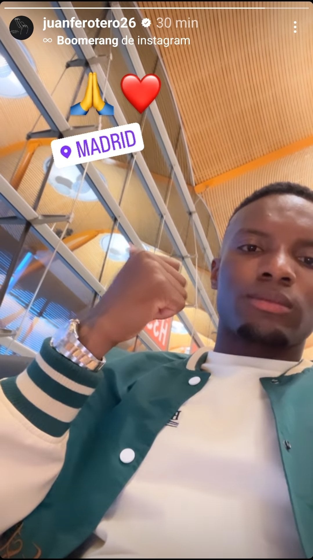 Juan Otero ya se encuentra en España