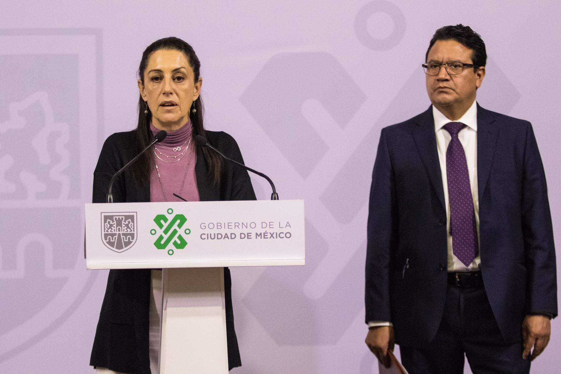 Nestor Vargas Solano y Claudia Sheinbaum