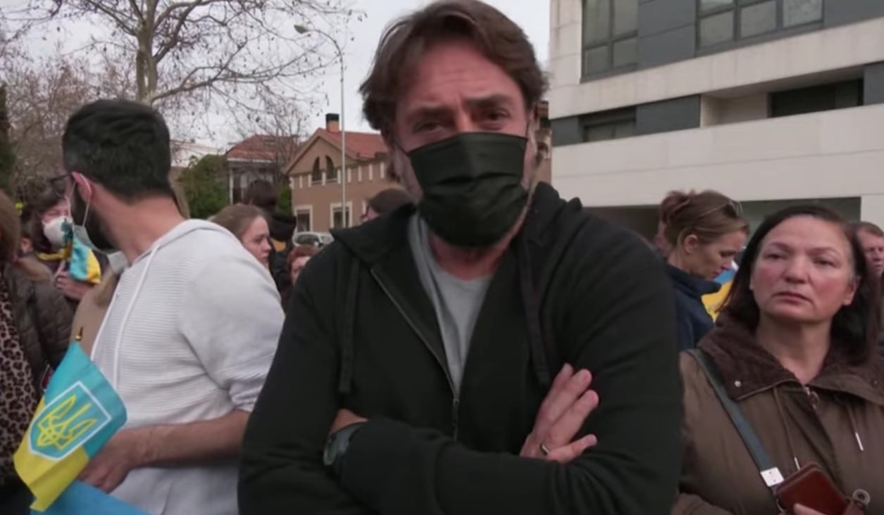Javier Bardem protesta por invasión rusa en Ucrania