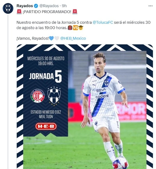 Rayados de Monterrey.