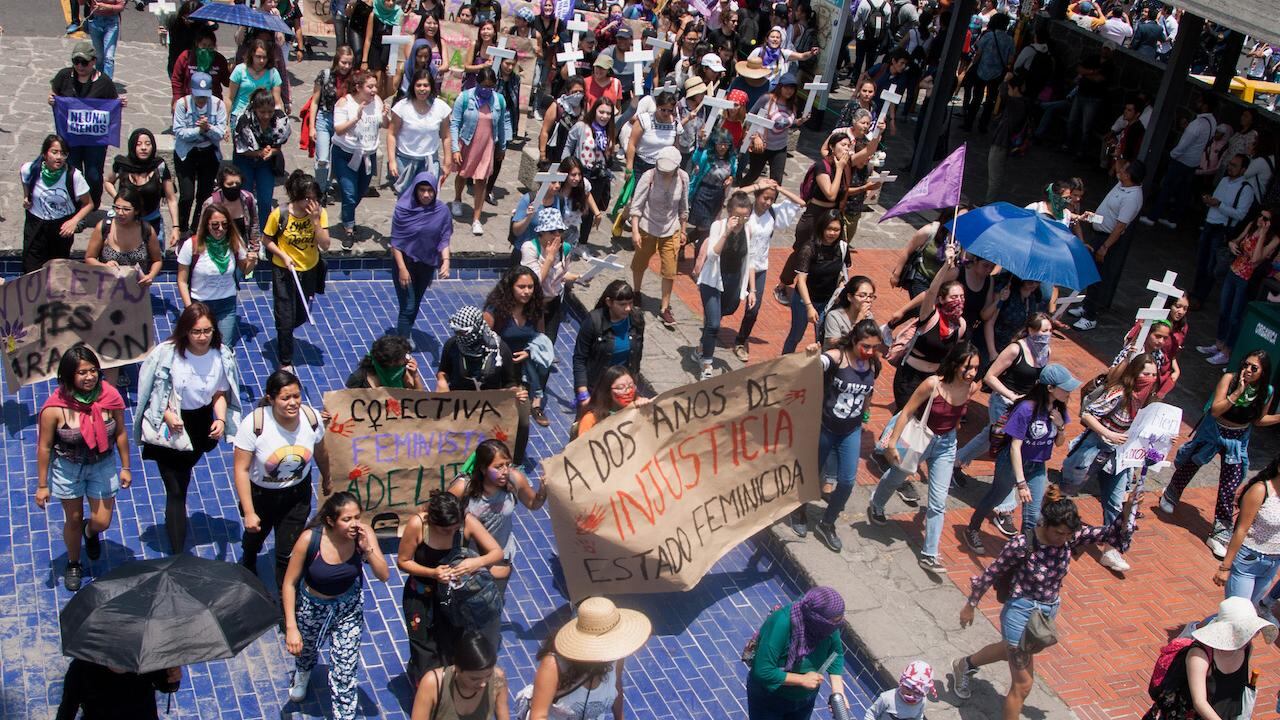 Exigen con marcha justicia para Lesvy y Aideé; reportan desaparición de Elizabeth