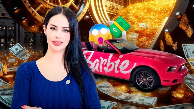 Cristal Pelayo Rodríguez y su auto de Barbie
