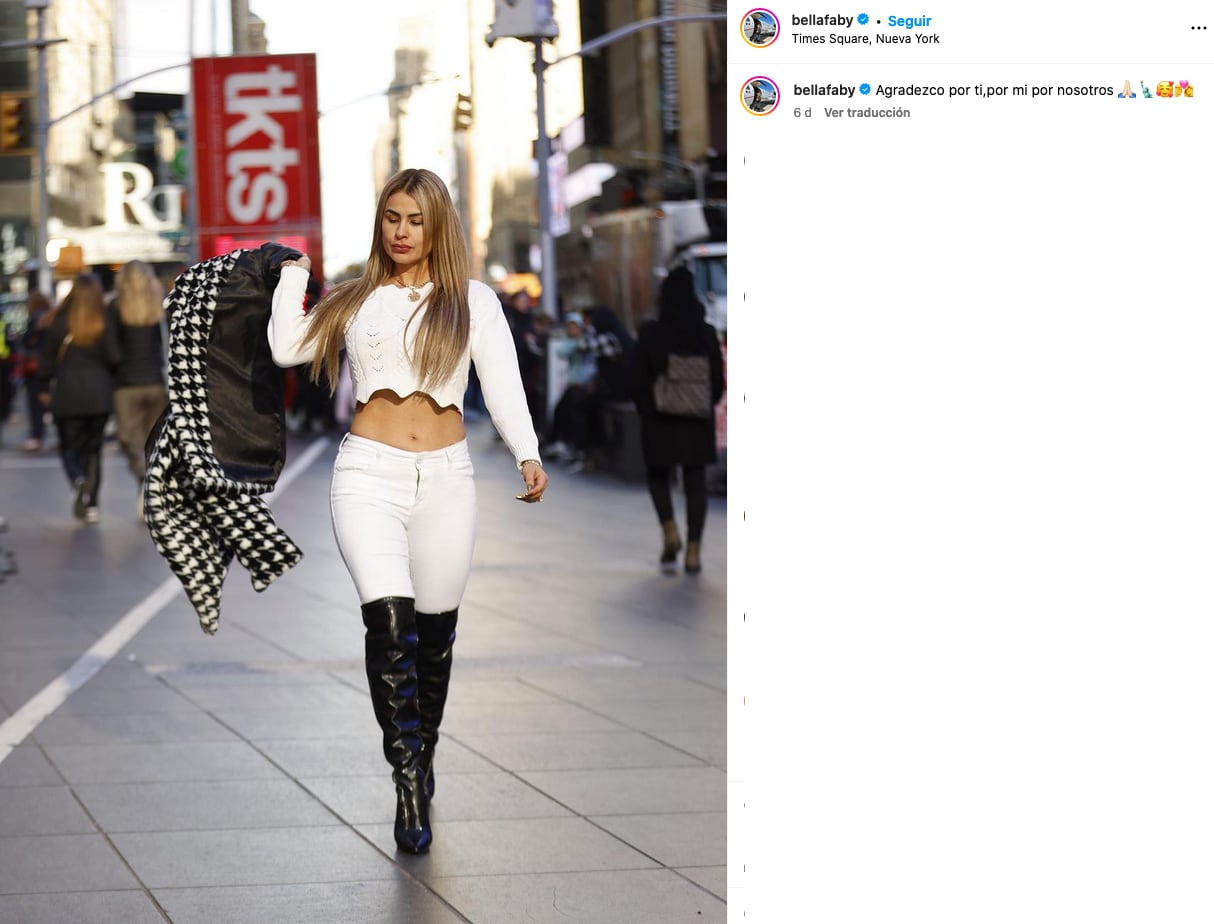 Fabiola Martínez en Nueva York, igual que Alex Montiel.