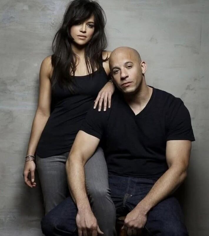 Vin Diesel y Michelle Rodríguez pidiendo la fecha de estreno de Fast XI