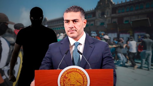 Bloque negro fue “más agresivo” en la marcha de Generación Z, según Harfuch