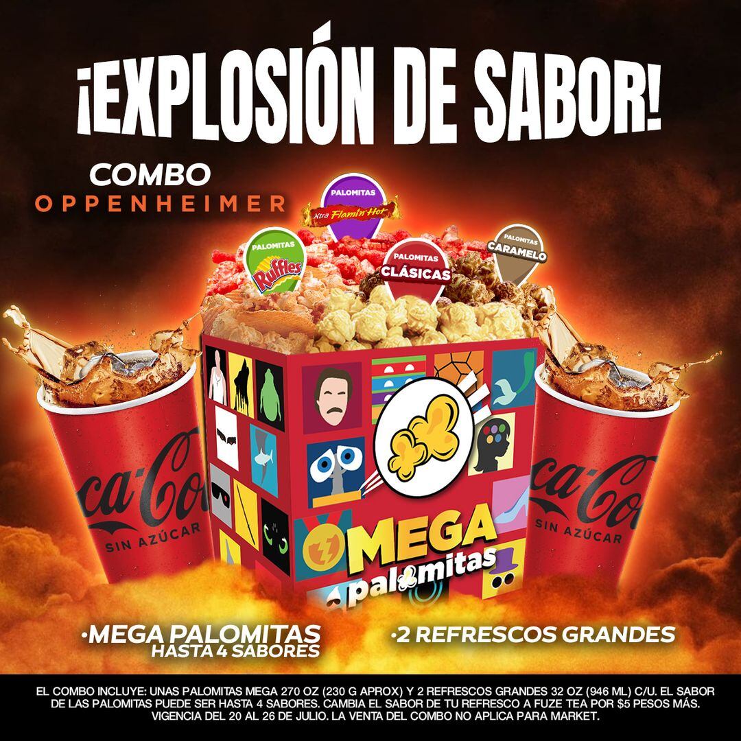 Combo Oppenheimer en Cinemex
