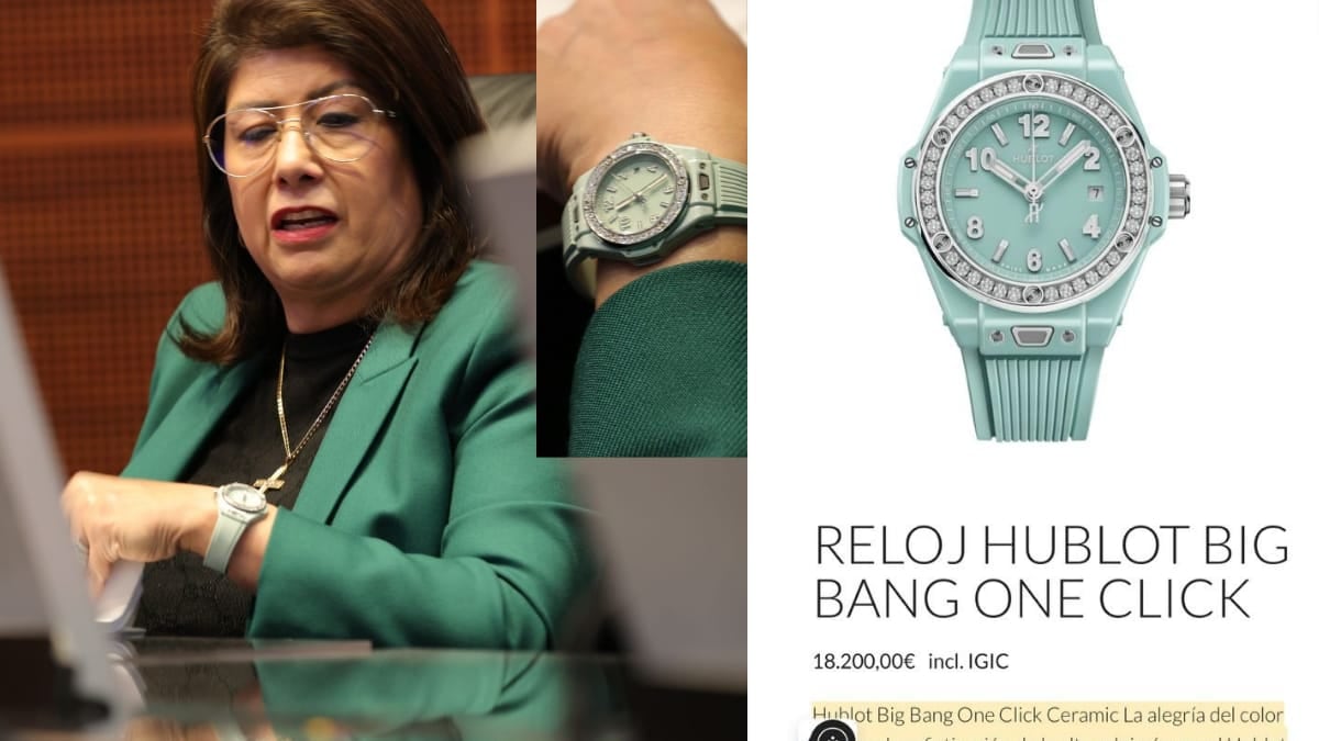 Reloj Hublot de senadora de Morena