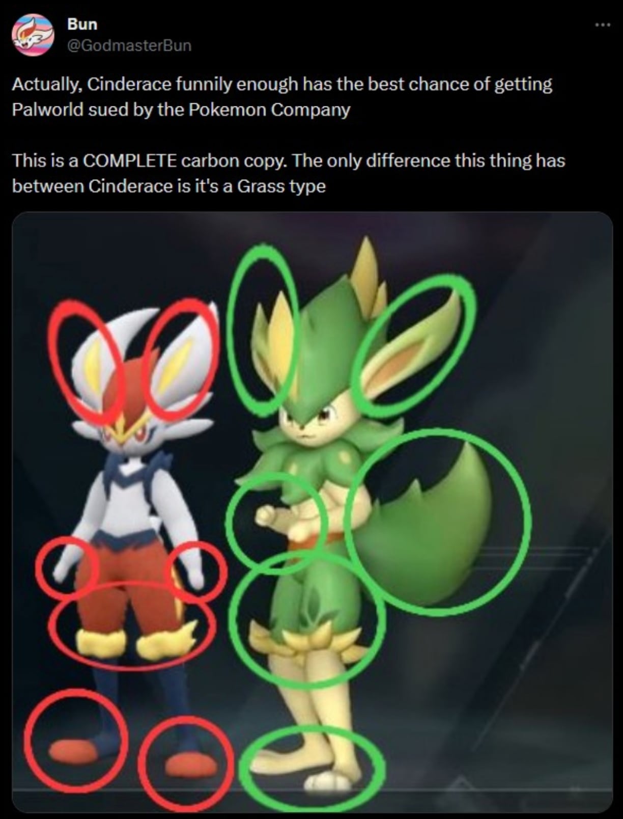 Plagio con inteligencia artificial de Palworld