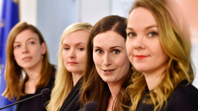 Ministras del nuevo gobierno de Finlandia.