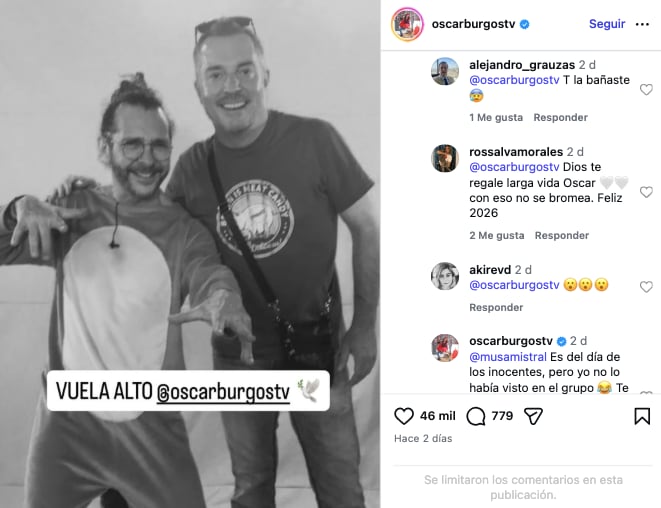 Óscar Burgos desmiente su muerte