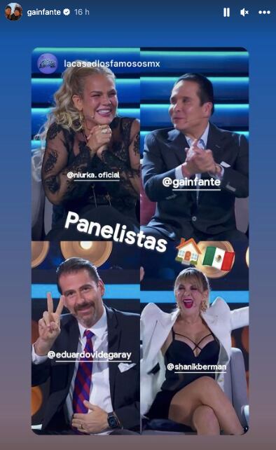 Gustavo Adolfo Infante como panelista de La Casa de los Famosos México