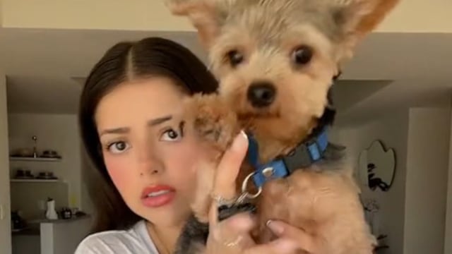 Usuaria de TikTok y su perro "skinwalker"