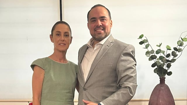 Gonzalo Espina y Claudia Sheinbaum