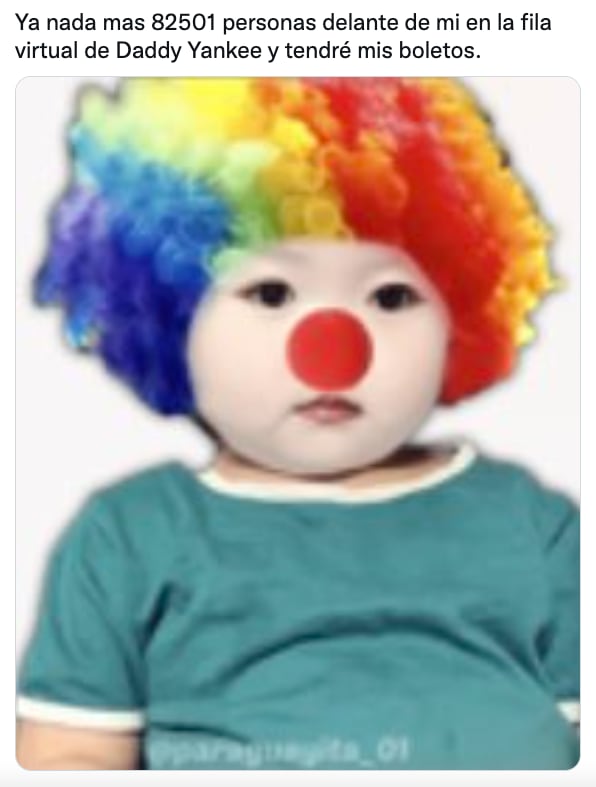 Meme de boletos agotados para Daddy Yankee