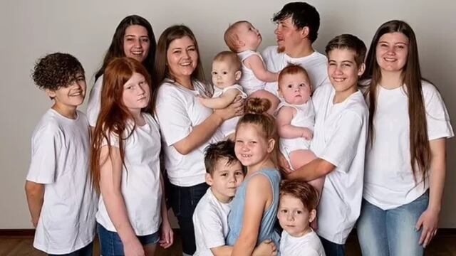 Britni Church y su familia