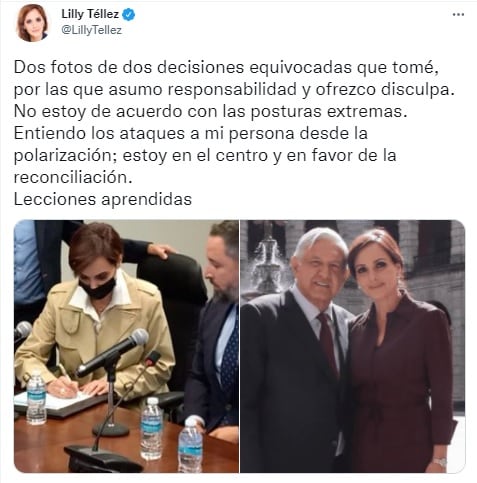 Lilly Téllez sobre AMLO y Santiago Abascal