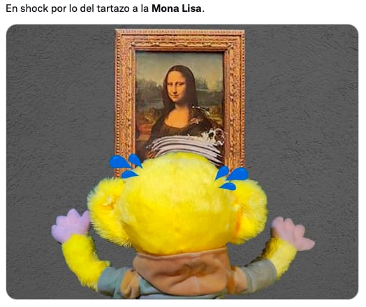 Memes del pastelazo a La Mona Lisa
