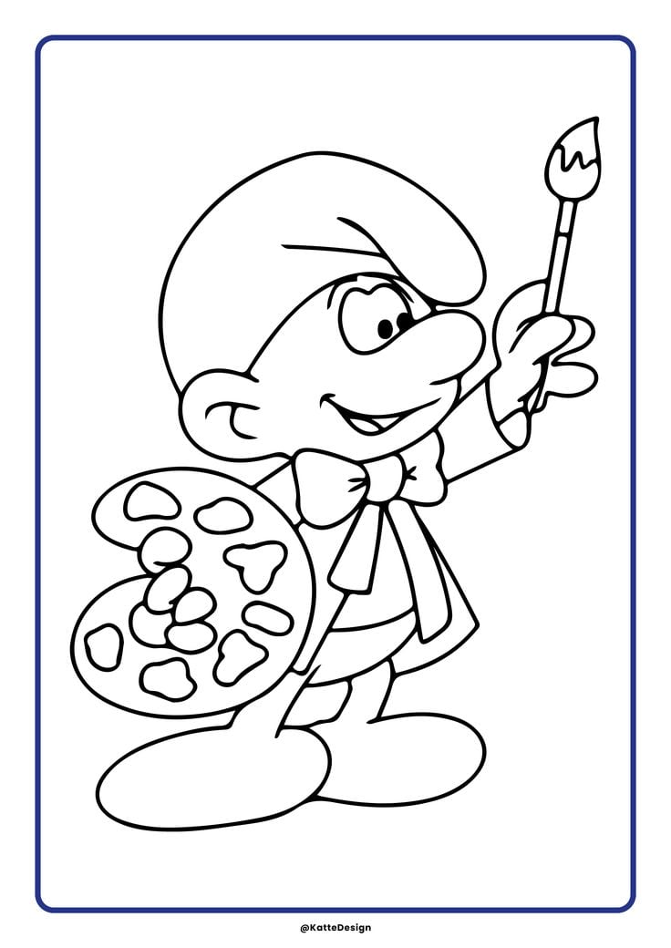 Dibujos de Los Pitufos para colorear