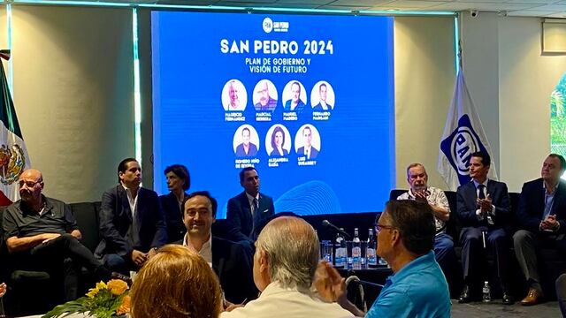 "Embajadores" del PAN que buscan alcaldía de SPGG. Fernando Canales Clariond, Tere García de Madero y Ricardo Margáin/Foto: Plácido Garza