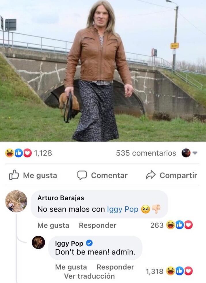 Comentario de Iggy Pop sobre aspirante a monja