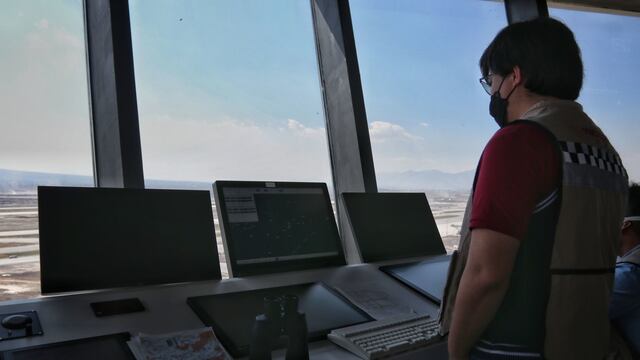 Vista desde la Torre de control AIFA, la cual tiene en funcionamiento desde inicio de año