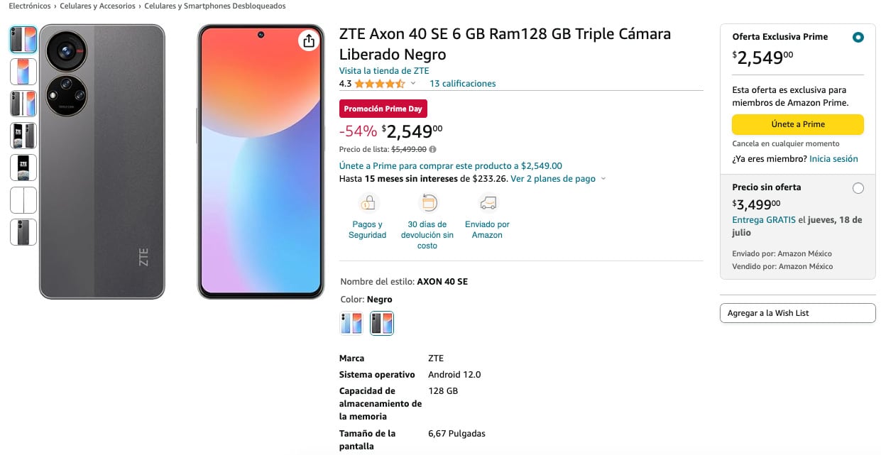 Los smartphones con más del 50% de descuento en el Amazon Prime Day 2024