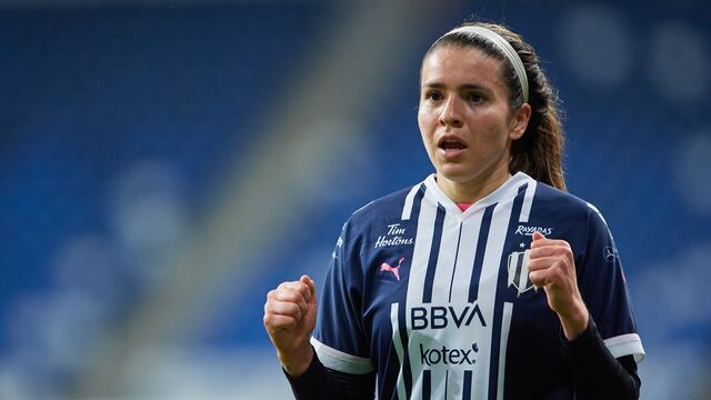 Daniela Solís, futbolista de Rayadas de Monterrey.