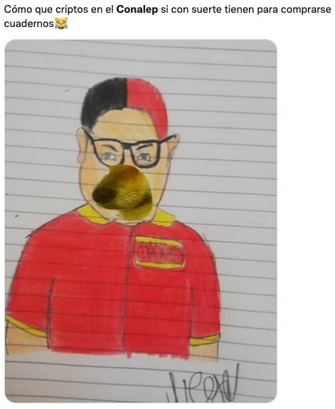 Memes sobre minado de criptomonedas en el Conalep