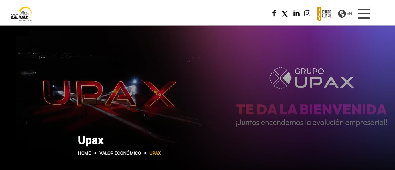 Upax GS, empesa de Ricardo Salinas Pliego