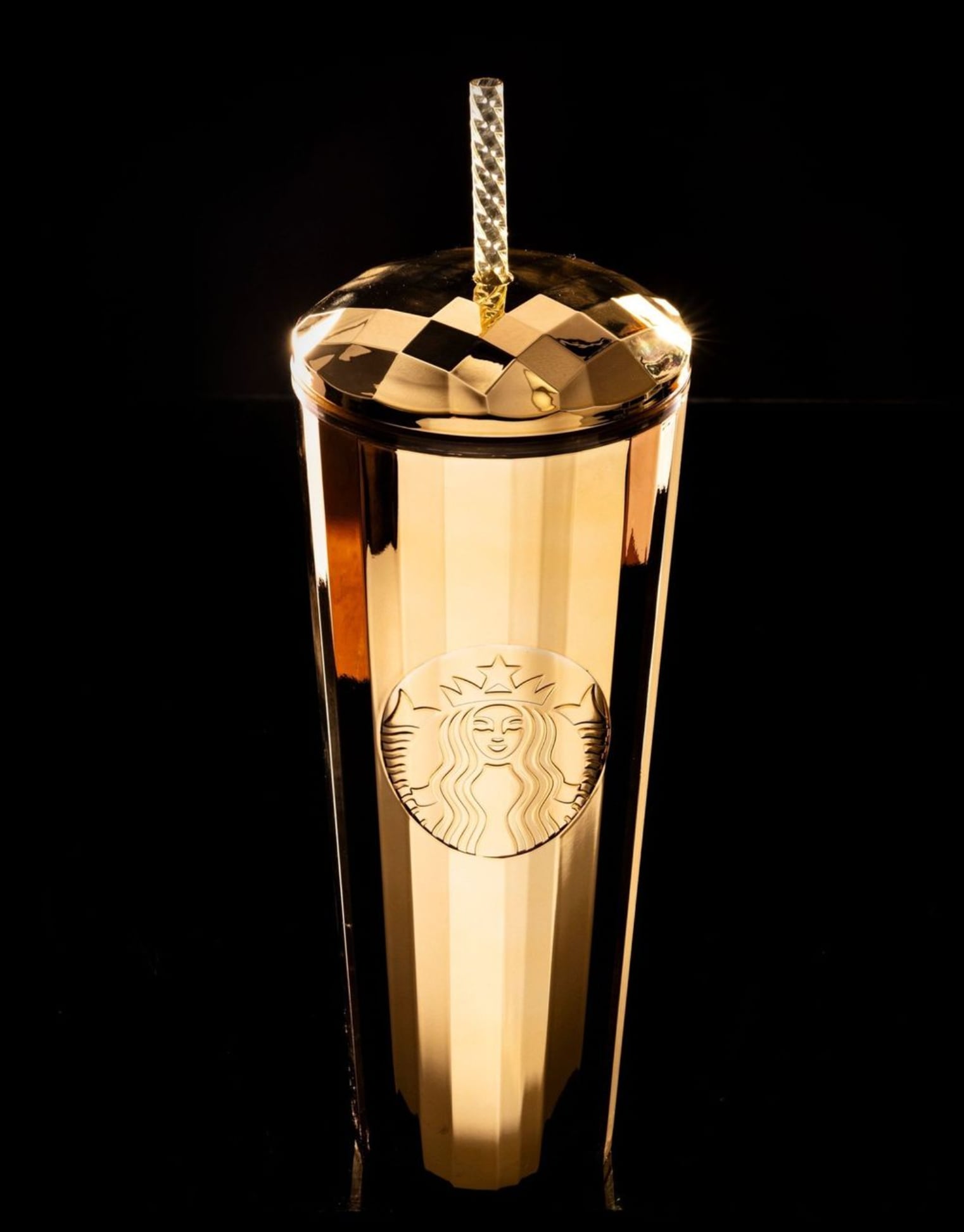 Vaso dorado de Starbucks