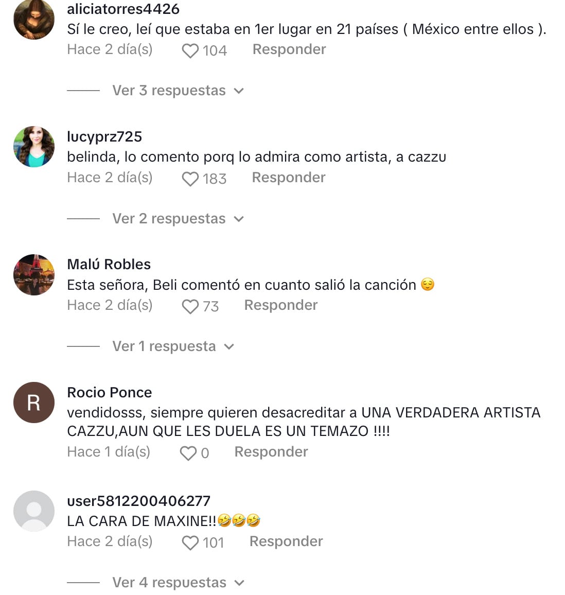 Usuarios funan a Maxine Woodside defendiendo a Belinda y a Cazzu