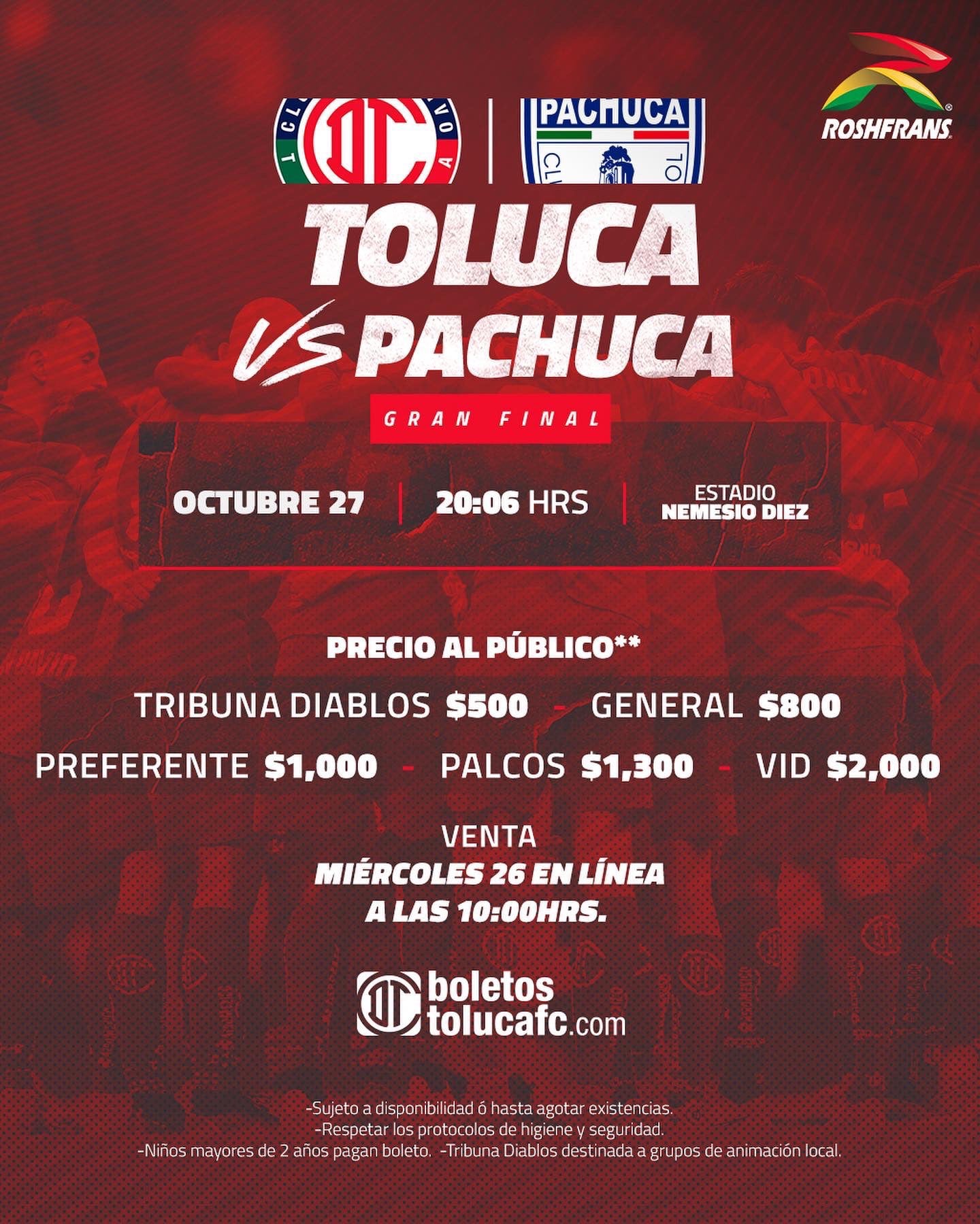 Costos para la final de la Liga MX