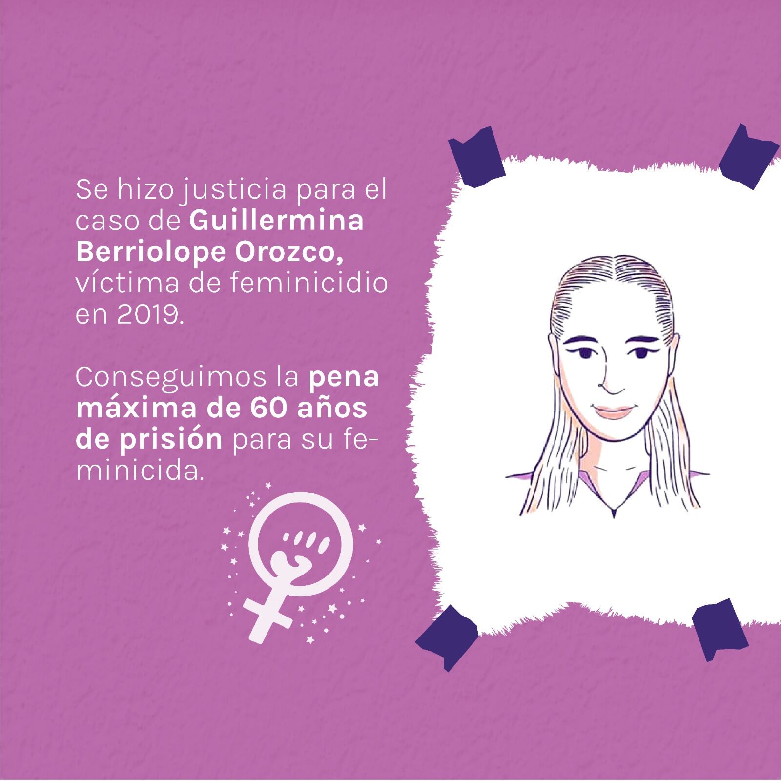 Sentencia por el feminicidio de Guillermina Berriolope Orozco
