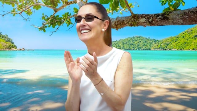 Claudia Sheinbaum. Vacaciones
