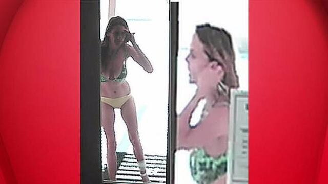 ¿Ladrona en bikini?