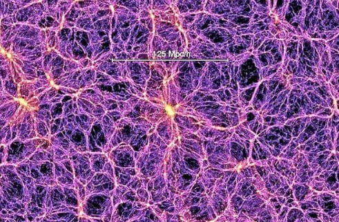 En la escala más vasta, el universo se vería así