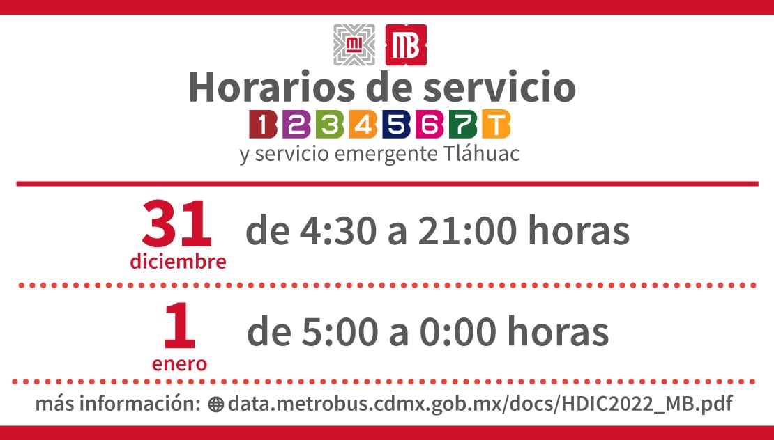 Metrobús CDMX: ¿cuál es su horario para el 31 de diciembre y 1 de enero?