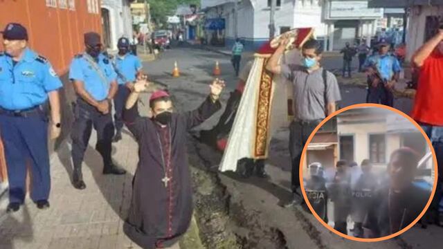 VIDEO: Iglesia católica acusa a presidente de Nicaragua de retener a sacerdotes con fuerza policial