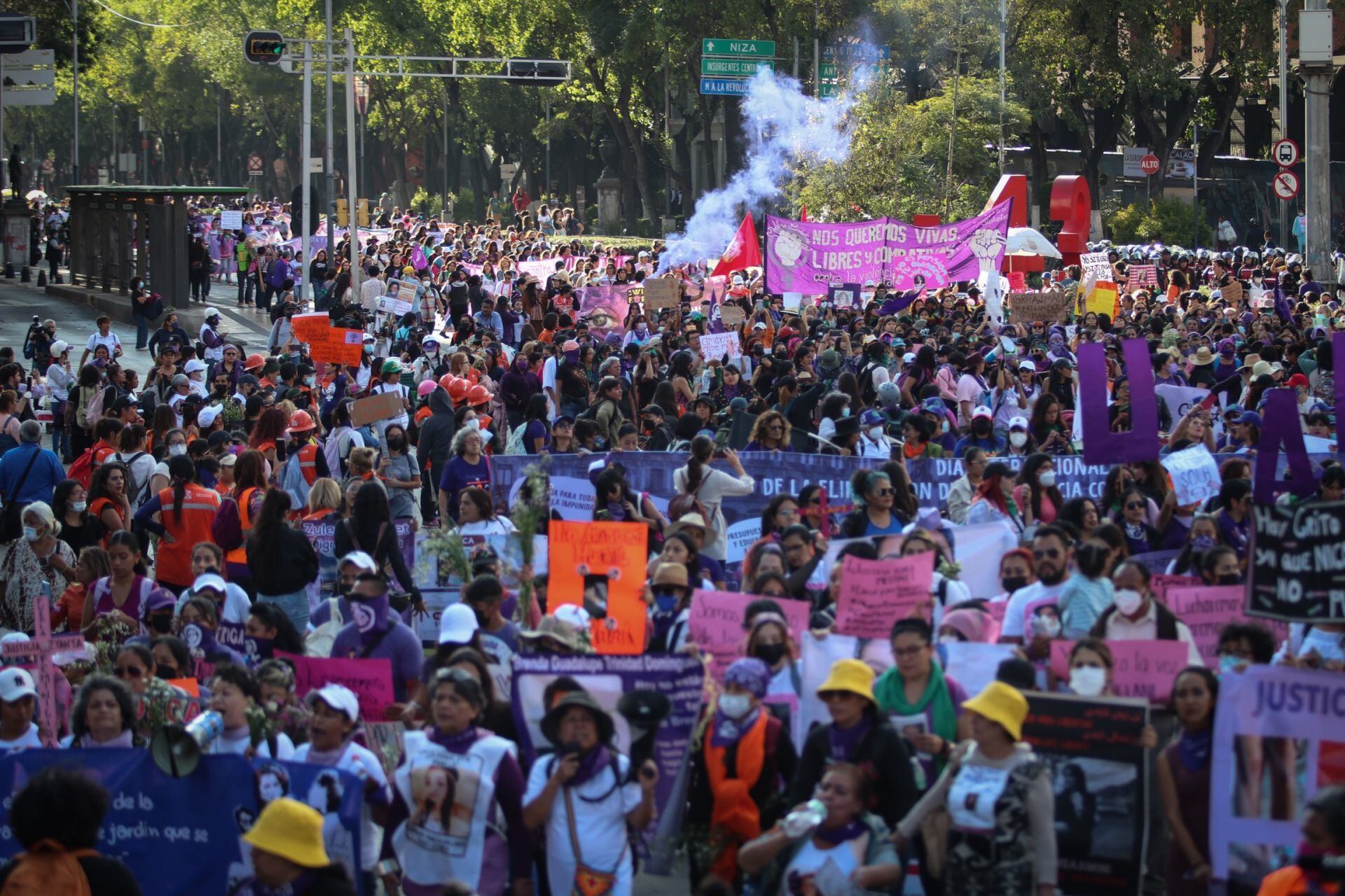 Marcha del 25 de noviembre 2022 en la CDMX